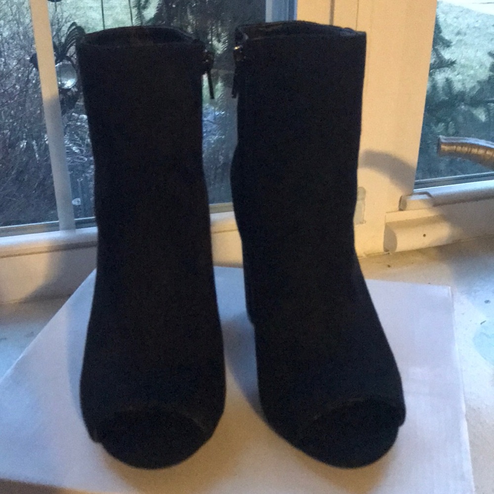 New open toe suede Booties - Picture 5 of 7
